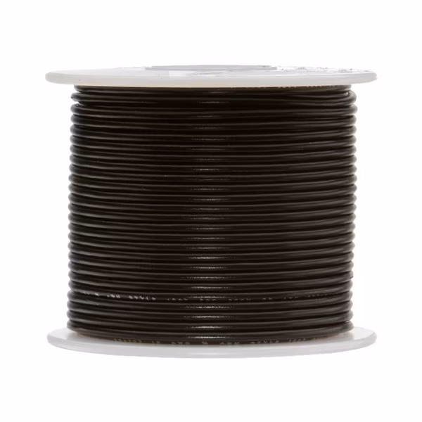 Primary Wire, Hook Up; GPT, 18 AWG, Copper, Black, PVC Jacket, Stranded